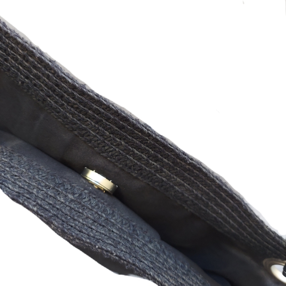 Magid Black Paper Straw Tote Handbag - Picture 7 of 10